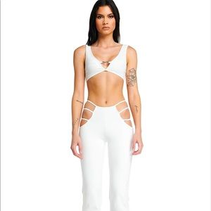 I AM GIA LUCID TOP AND BOTTOM IN WHITE XS